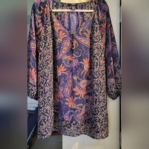 Chaps 2x like new tunic style blouse